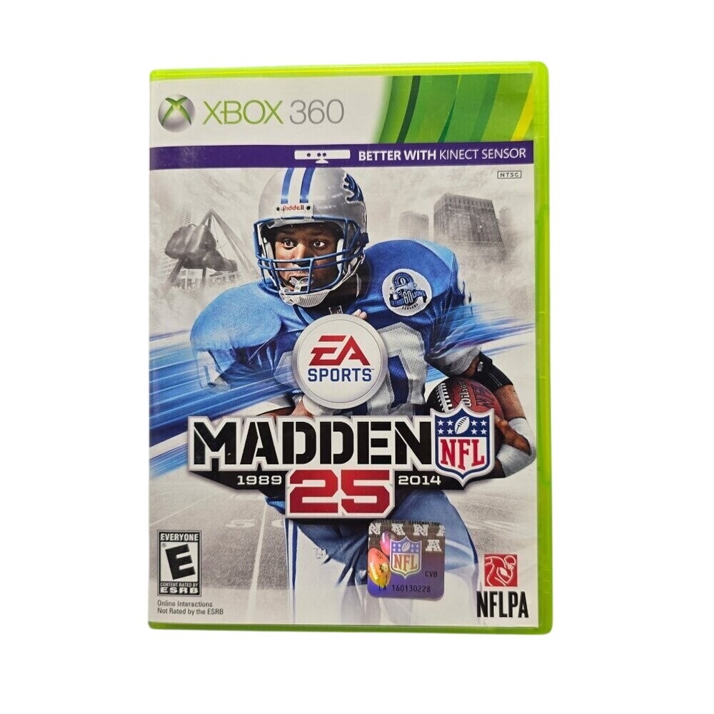 Madden NFL‎ 25 Xbox 360 Barry Sanders Cover Complete Pre-Owned